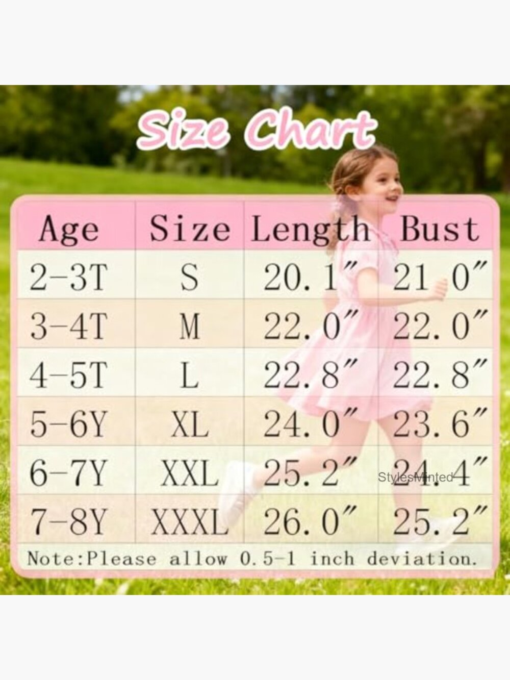Kids Flutter Sleeve Ruffle Bottom A-Line Dress Back to School - Picture 6 of 6
